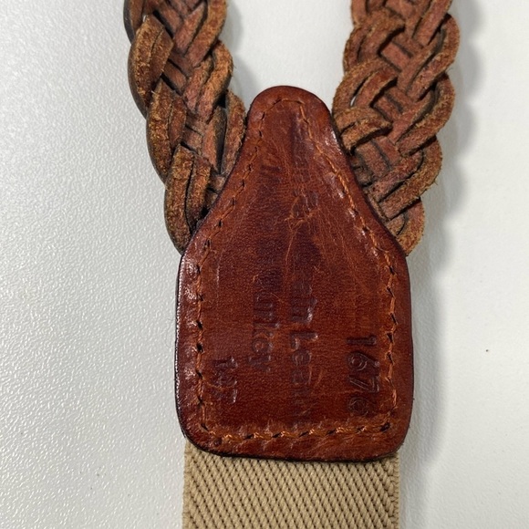 Full Grain Leather Braided Suspenders Made in Turkey One Size? - Picture 4 of 5